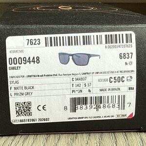 NEW-Oakley Standard Issue Sylas Matte Black/Prizm Grey